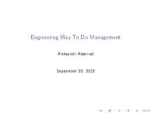Инженерный способ делать менеджмент (Александр Аксельрод, OSSDEVCONF-2023).pdf