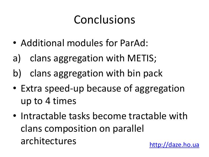 Файл:Speed-up Solving Linear Systems on Parallel Architectures via Aggregation of Clans (Dmitry Zaitsev, LVEE-2019).pdf