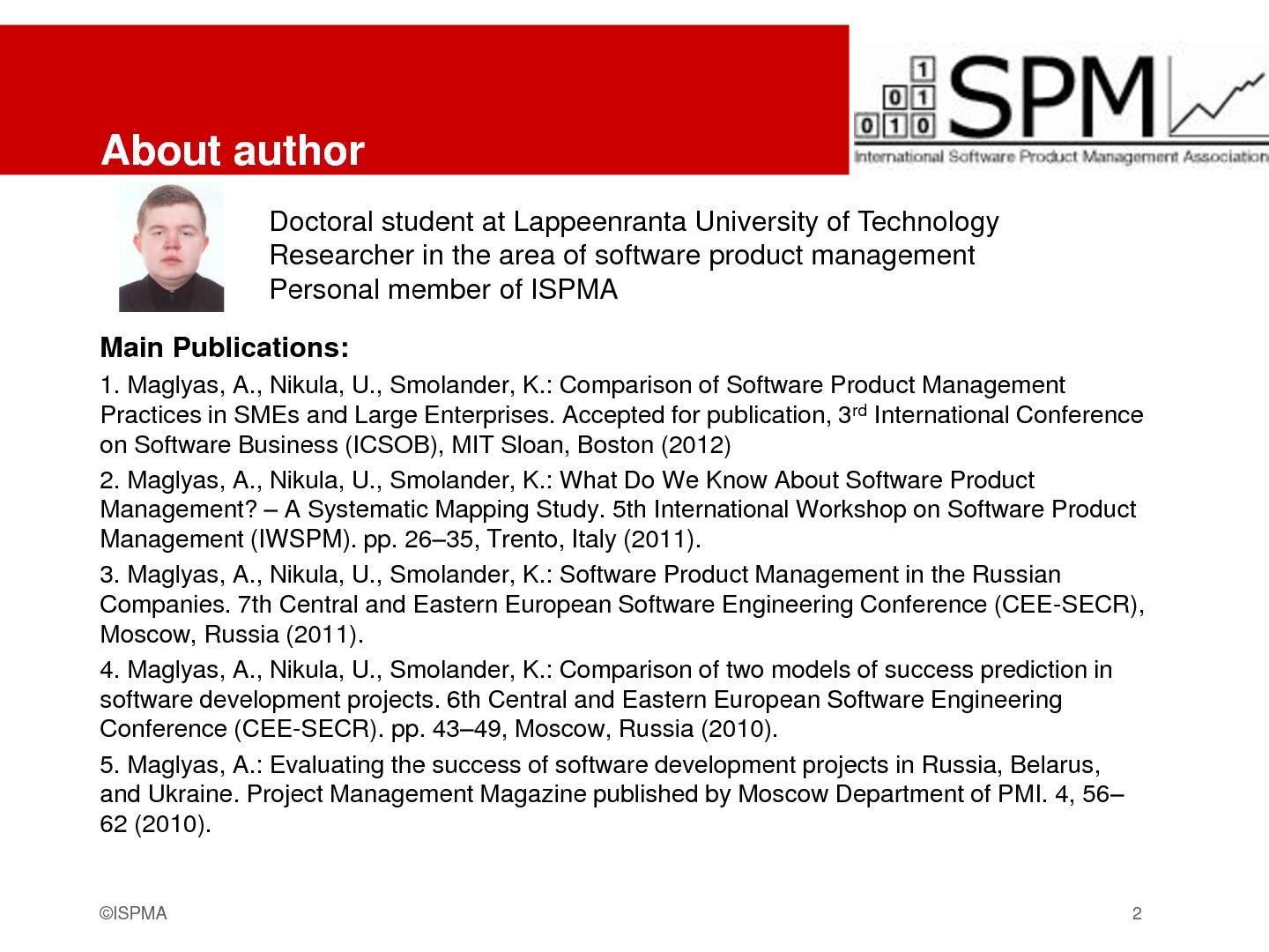 Файл:ISPMA — стандарт обучения и сертификации менеджеров продуктов (Андрей Маглиас, ProductCampSPB-2012).pdf