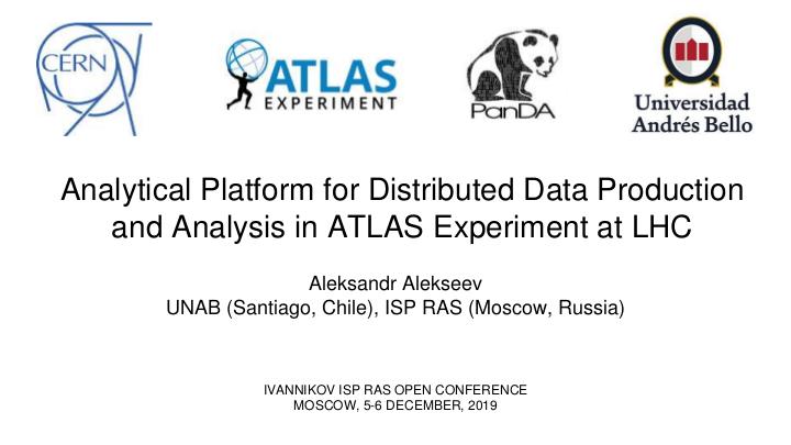 Файл:Аналитическая платформа для организации распределенной обработки и анализа данных эксперимента АТЛАС на БАК.pdf