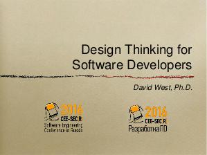 Design Thinking for Software Developers (David West, SECR-2016).pdf