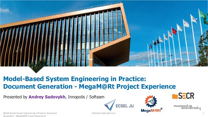 Файл:Model-Based System Engineering in Practice — Document Generation – MegaM@Rt Project Experience.pdf