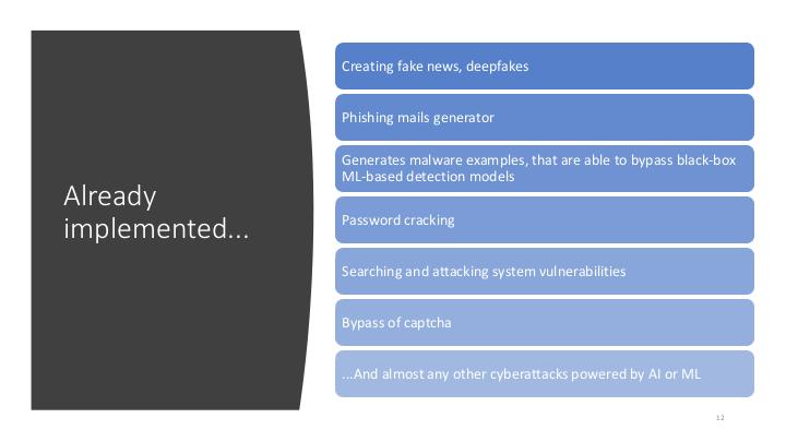 Файл:Сценарии использования ИИ в сфере кибербезопасности (Наталия Чичилева, ISPRASOPEN-2019).pdf