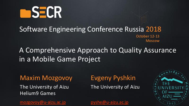 Файл:A Comprehensive Approach to Quality Assurance in a Mobile Game Project (Maxim Mozgovoy, SECR-2018).pdf