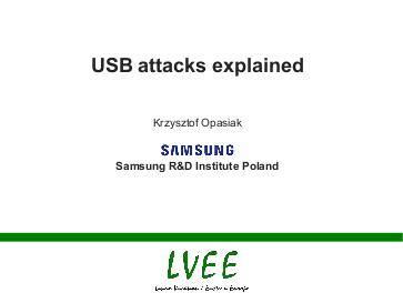 Файл:USB attacks explained (Krzysztof Opasiak, LVEE-2017).pdf